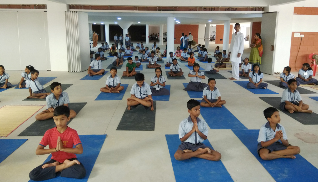 SRM Public School Yoga Day