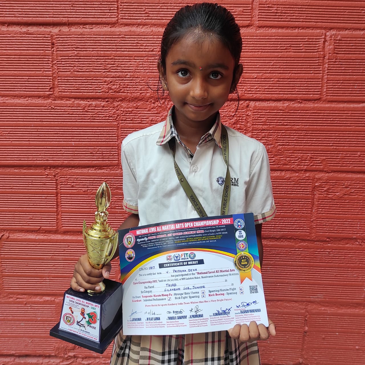 Silambam competition srm public school