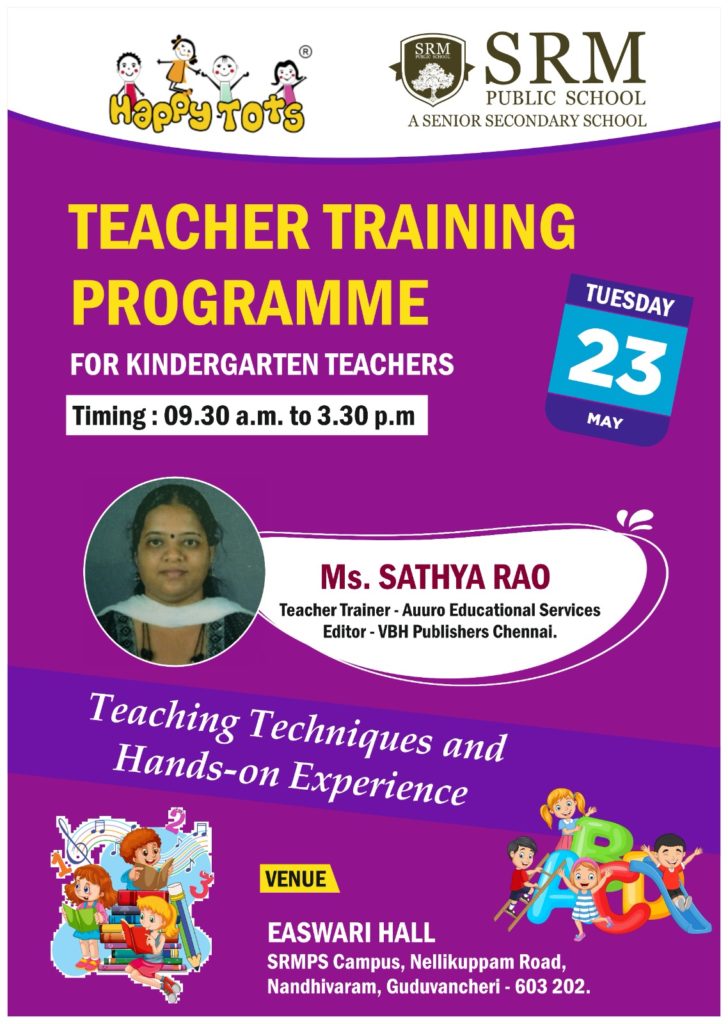 Teacher Training Programme for Kindergarten Teachers SRM Public School