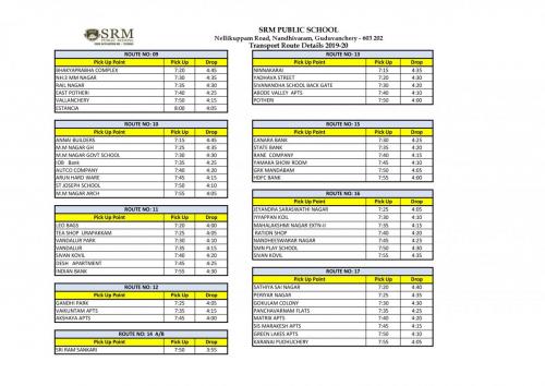 Transport Amount & Bus Route 2019-20 Final(2)